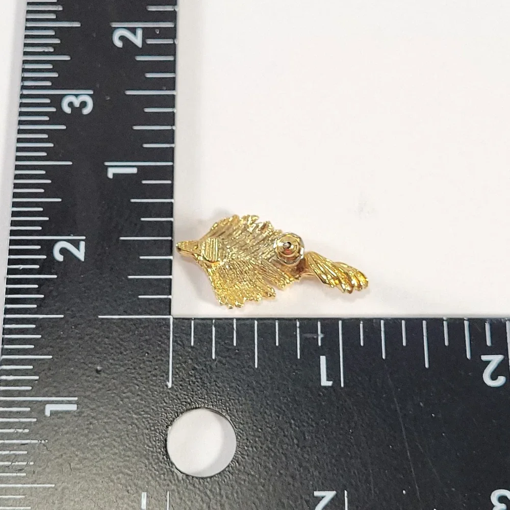 Gold Leaf Stud Earrings Gold Textured Botanical Plume Costume Jewelry